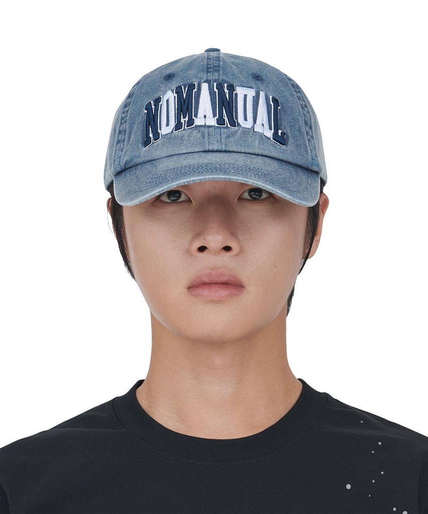 Nomaenyueol Nmnl Washed Ball Cap - Washed Blue