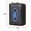 New 2026 Car Sticker Car Business Card Case Purse Portable Storage Driver's License Storage Bag For Ford Focus ST Ranger Mondeo