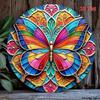 2D Flat Metal Art Waterproof Butterfly Iron Sign Home Garden Wall Decor