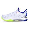 Li Ning Zhan Ji 3 Fabric Shock Absorbing Breathable Wear Resistant Non Slip Low Top Badminton Shoes Unisex Shoes White AYAS024-1