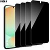 Tempered Glass Screen Protector - Samsung - Galaxy S24 FE - Anti-spy - Pack of 4 - 0.3mm Thickness