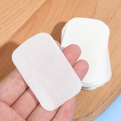 100×Portable Washing Slice Sheets Bath Hand Travel Scented Foaming Soap Paper