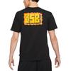 Nike Grafikdruck Lässiges Sport Rundhals-T-Shirt Herren Tops Schwarz DJ4873-010