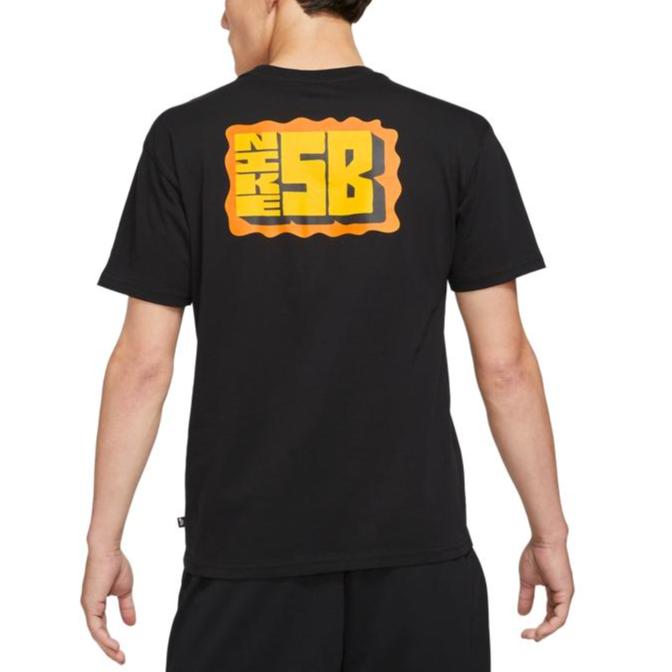 Nike Grafikdruck Lässiges Sport Rundhals-T-Shirt Herren Tops Schwarz DJ4873-010