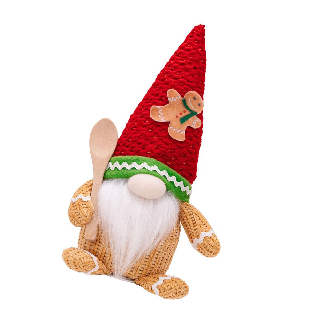 Festival Gingerbread Man Decoration Adorable Gingerbreads Man with Standing Decoration Unique Gnomes Charm for Gift