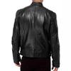 Herren Retro Slim Fit Stehkragen Motorradjacke mit Mehreren Taschen für Frühling/Sommer