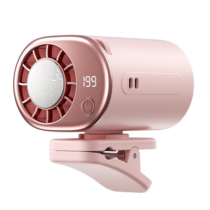 High-Speed Handheld Waist-Hanging Cooling Fan with Ice Pack Clip Y32