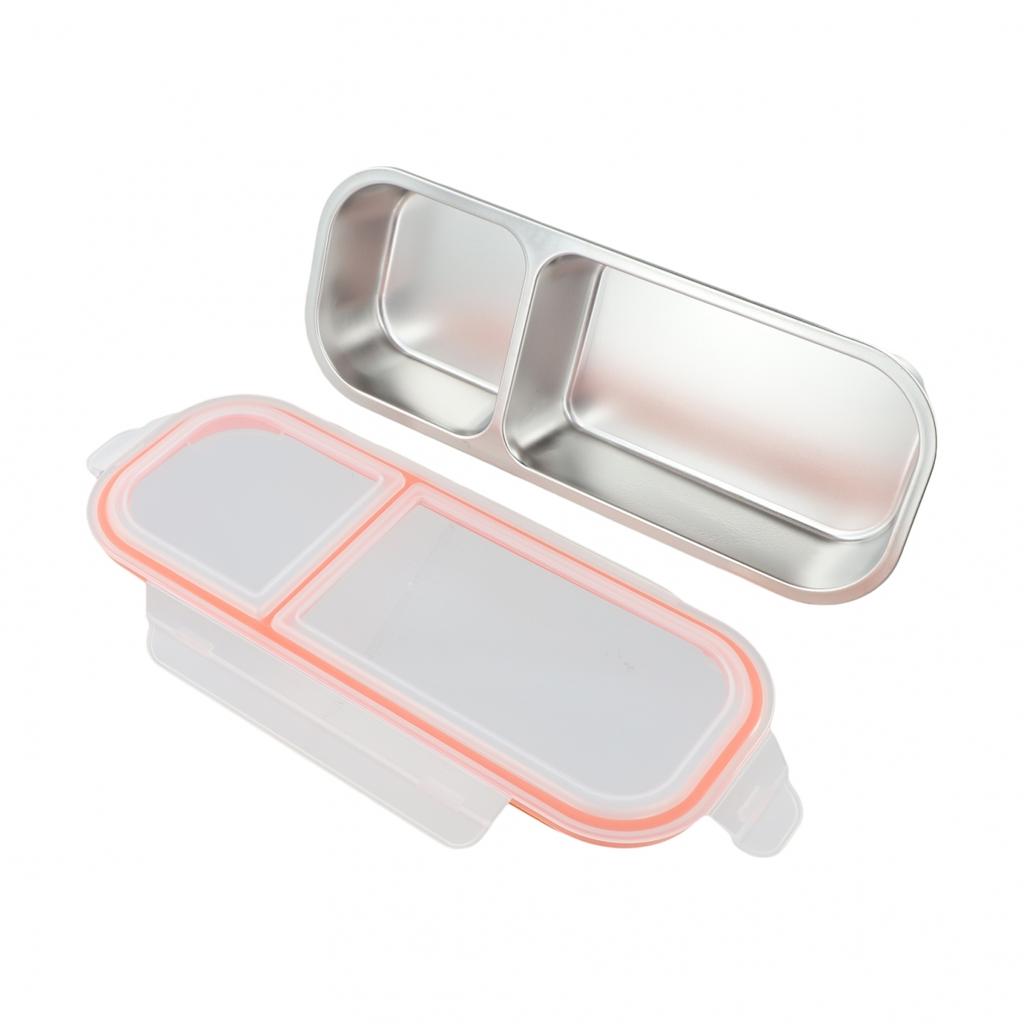 3-Fach Lunchbox Edelstahl Snackbehälter Auslaufsicheres Design