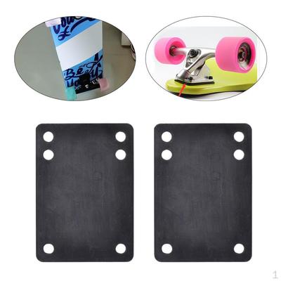 1 paar Longboard Riser Pads Skateboard Schock für Lkw Montage Hardware Erwachsene Kinder Outdoor