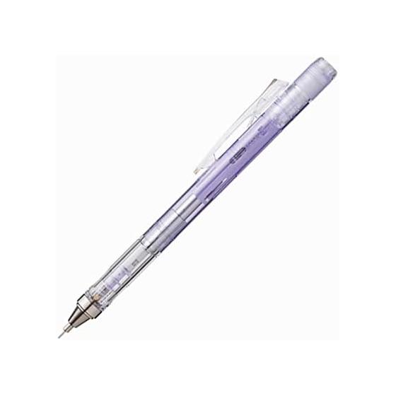 Tombow MONO Graph Mechanical Pencil, 0.5mm, Pendulum Mechanism, Clear Purple DPA-138F with Built-in MONO Eraser, Freno-Knock Mechanism, Frelock
