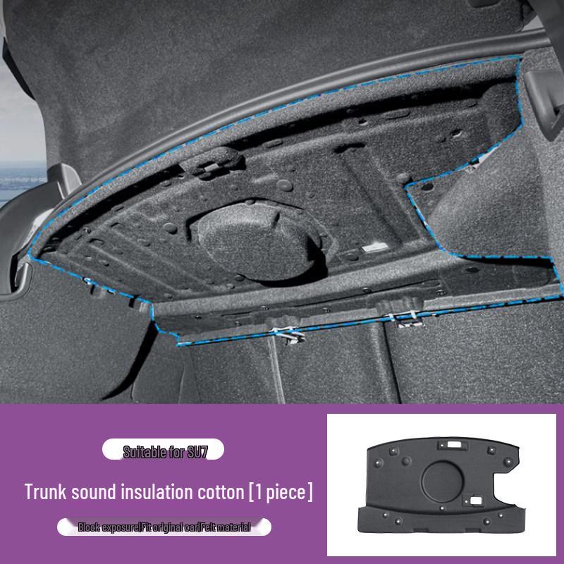 Sound Insulation Cotton for Xiaomi SU7 Trunk: Shock Absorption, Noise & Heat Reduction, Rear Trunk Top Modification Accessory