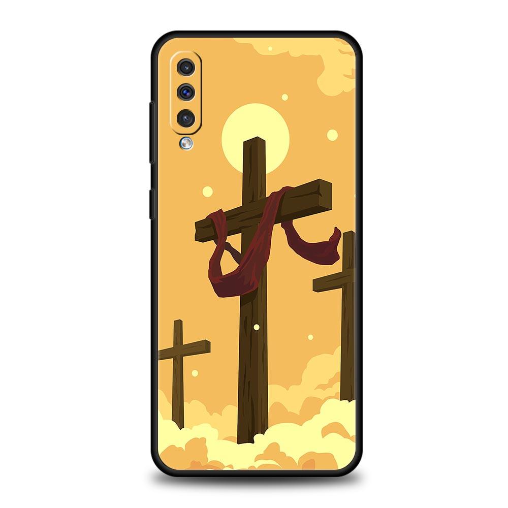 Faith Christian Religious Jesus Clear Phone Case For Samsung A56 A36 A26 A34 A17 A16 A06 A14 A12 A54 A72 A52 A50 A40 A32 Cover
