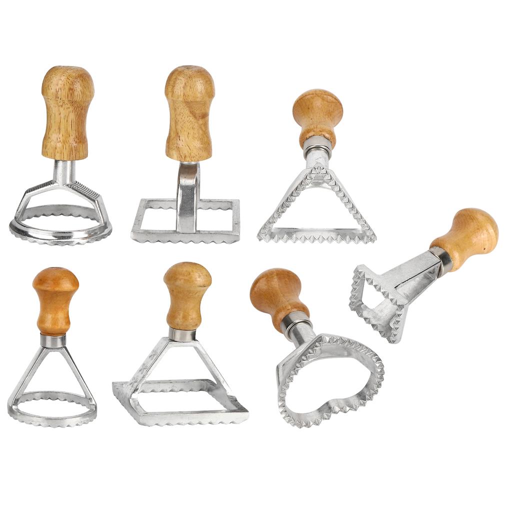 7PCS/Set Dumplings Molds DIY Cookies Cakes Pastry Pasta Stamp Press Cutter Maker Kitchen Attachment