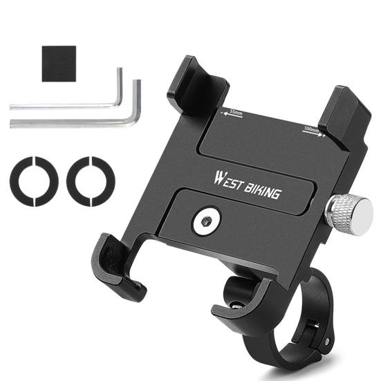 Bike Phone Holder Anti-Shake High Stability Width Adjustable Universal Easy To Install Bicycle Handlebar Phone Bracket