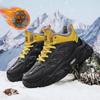 Mode CYYTL Winterschuhe Fell Herren Warme Sneaker Lässig Outdoor Plateau Leder Sport Wandern Designer Luxus Tennis Slipper Schneestiefel