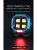 Hook Portable LED Flashlight Rechargeable Camping Hiking Fishing Light with Power Bank Strong Magnetic Adsorption Lantern