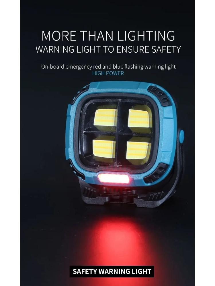 Hook Portable LED Flashlight Rechargeable Camping Hiking Fishing Light with Power Bank Strong Magnetic Adsorption Lantern