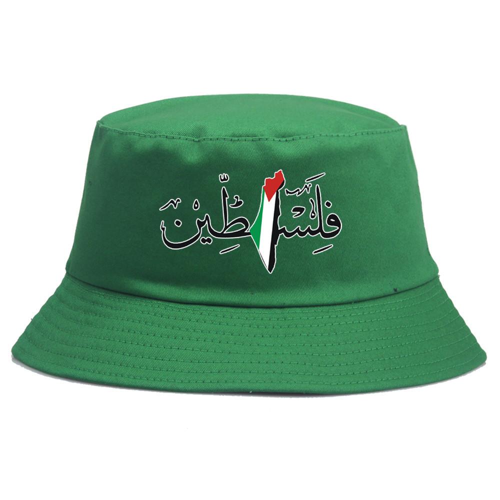 Palestina Vintage Voděodolný Bavlněný Rybářský Klobouk Se Stínítkem Pro Venkovní Použití