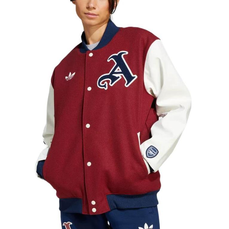 Adidas Originals Football Sports Series Letter Pattern Warm Comfortable Casual Cotton Jacket Men Jacket Elegant-Purple JF0560