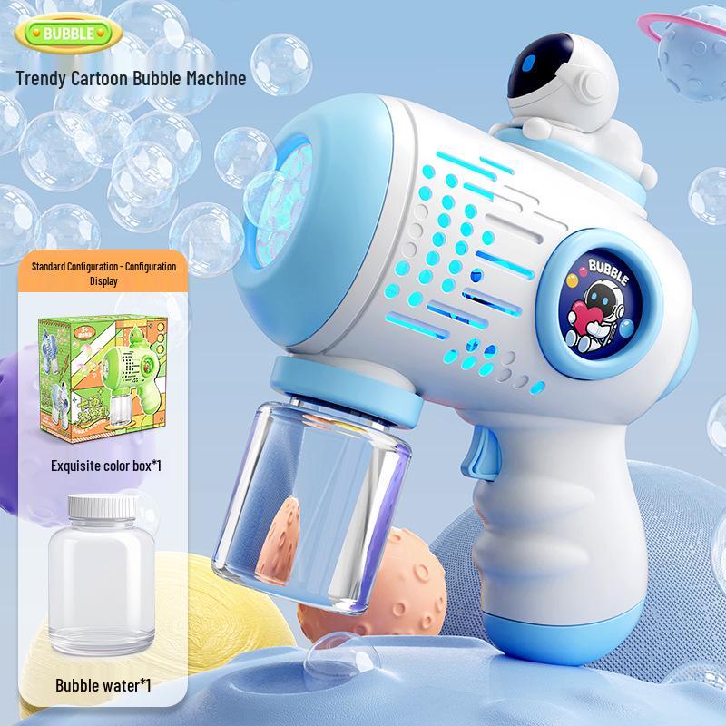 Gatling Bubble Gun: Automatic Electric Handheld Bubble Maker for Kids