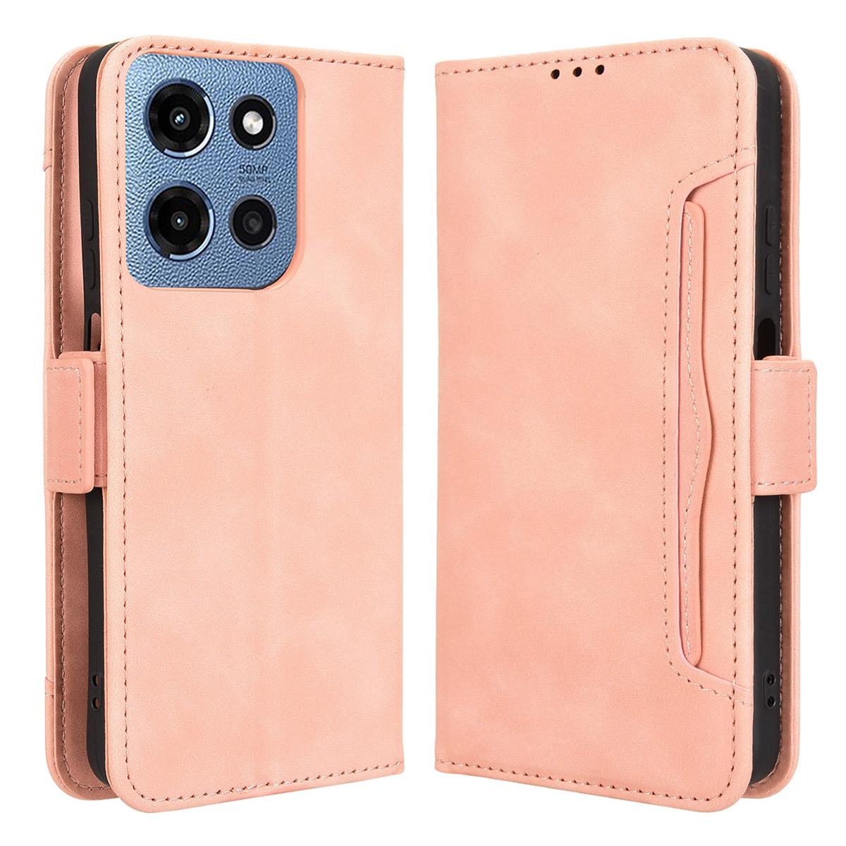 

Для Motorola Moto G (2025) 5G/G 5G (2025) Шкіряний чохол-гаманець для телефону з численними слотами для карток E