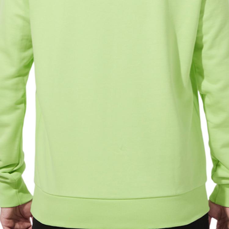 Puma Solid Color Casual Crew Neck Long Sleeve Sweatshirt Men Sweatshirt Green 535016-81