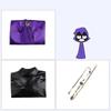 Raven Teen Titans Cosplay Costume Outfits For Women, Raven Bodysuit With Cape Belt Set Halloween Party Fancy Dress