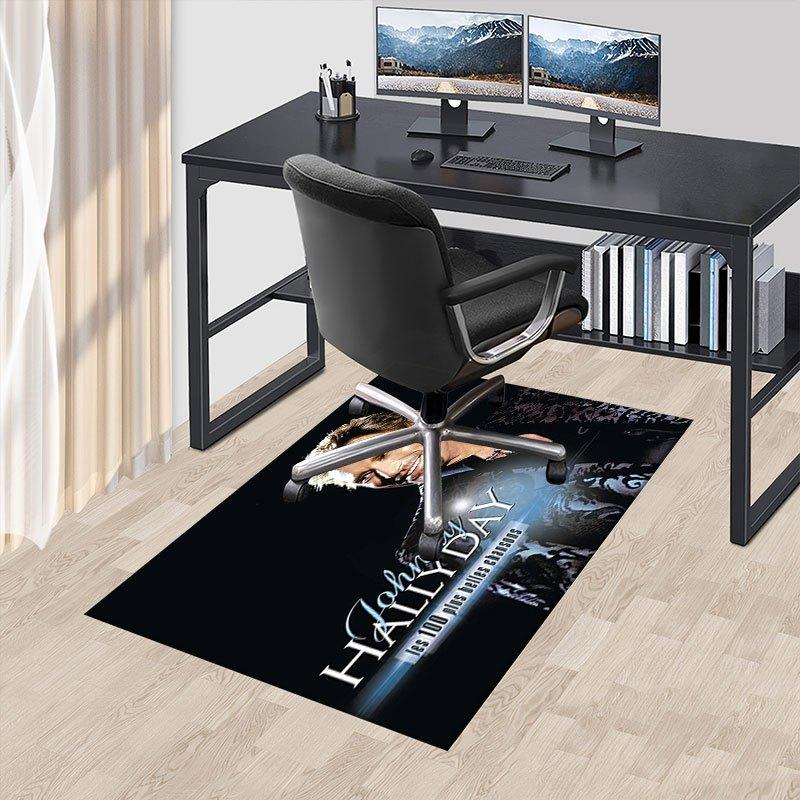 Johnny Hallyday: The 100 Most Beautiful SongsOffice Mat Perfect for Home Decor Office Desk Chair Rugs Chair Carpet for office Polyester Chai