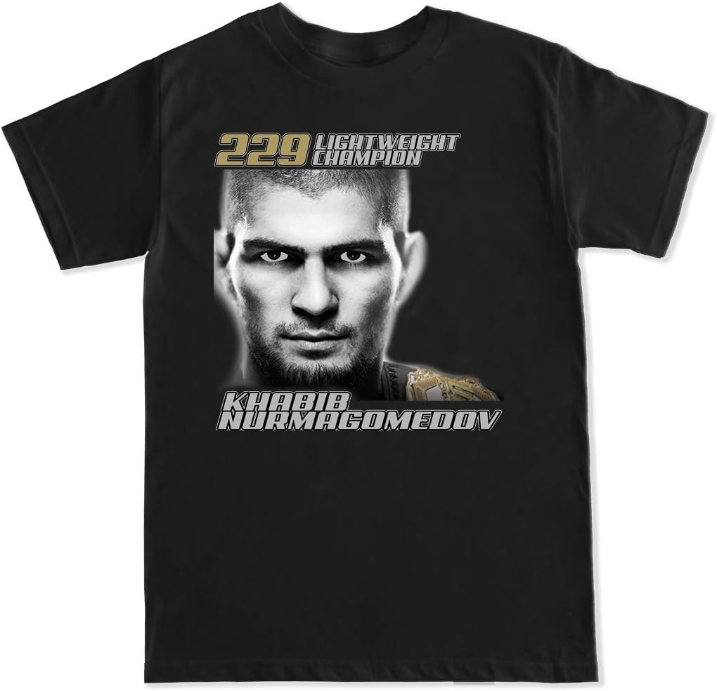 FTD Apparel Men s Khabib Nurmagomedov 229 Lightweight Champion T Shirt S