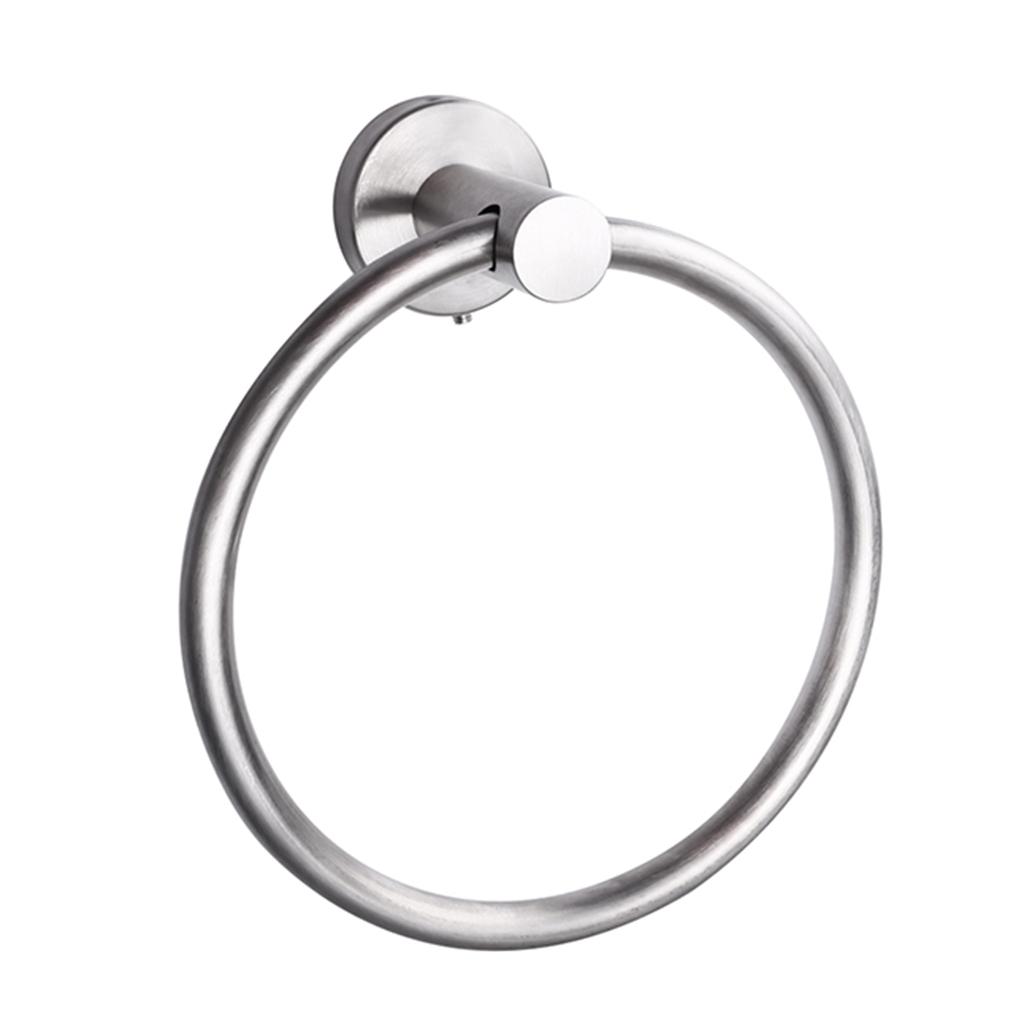 Anti Rust Towel Ring Black Corrosion Resisting Silver