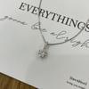 Fashion Silver Color Round Zircon Necklace Minimalist Style Charm Choker Pendant Party Gift For Women's Fine Jewelry Gifts