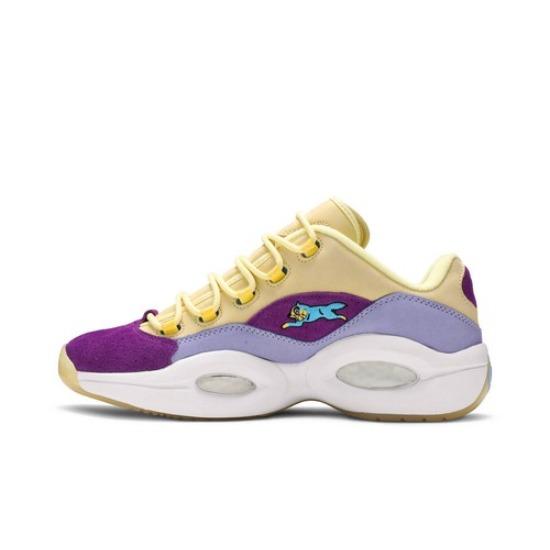 Reebok BBC Ice Cream X Question Low 'Yellow Lilac Glow' G55351 Men's Shoes