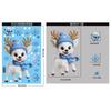 Christmas Window Stickers Winter Snowman Santa Claus Snowflake Elk Static Stickers Glass Ornaments Merry Christmas Posters
