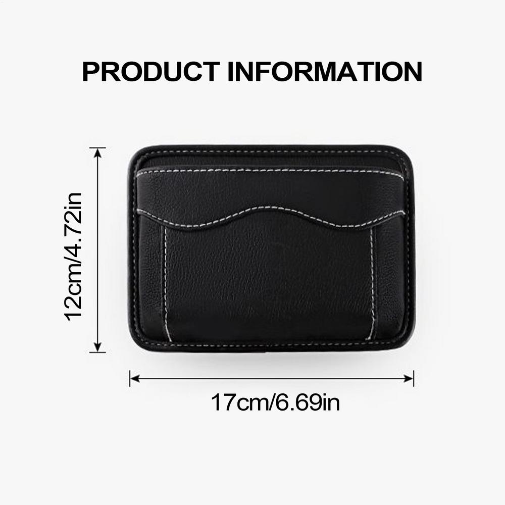 Car Gap Filler Organizer PU Leather Car Pocket Seat Side Bag Small Gap Storage Multifunctional Console Filler Box For Truck