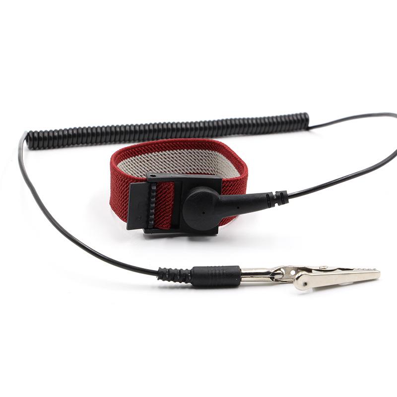 Rose Red PU Anti-static Wrist Strap with 1.8m Cord