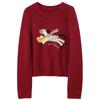 Sancai 'Instant Wealth' Embroidered Pullover Sweater