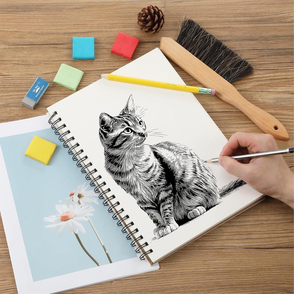 Mr. Pen Art Eraser Set - 7 Pcs, Pencil & Kneaded Erasers, Drafting Brush, Perfect