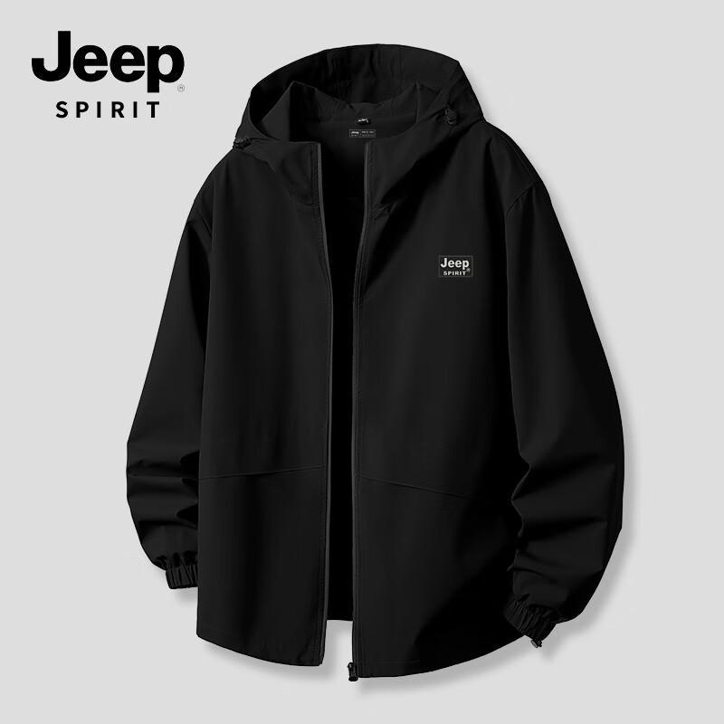 JEEP SPIRIT Men's Outdoor Windbreaker Jacket