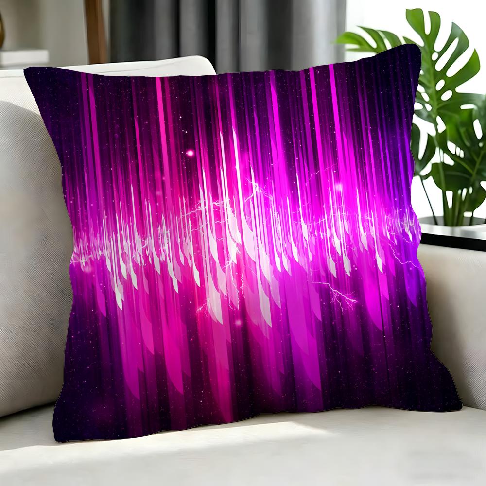 Art SSmoke Waves Rays Lighted Cushion Cover Cushion Cover Set Pcs x x x Pillowcase Decorative Sofa Home Decor