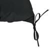 2 Seater Bench Pad, Garden Chair Cushion with Back and Ties for Indoor and Outdoor Use, 98 x 100 cm, Black