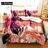 Anime Tokyo Ghoul 3D-bedruckter Bettbezug Kissenbezug Bettwäsche-Set Einzelbett Doppelbett Queen King Size Für Kinder Schlafzimmer Dekoration