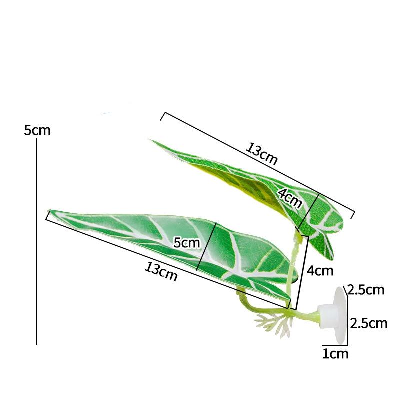 Simulated Leaves Artificial Fish Resting Leaf Fake Aquarium Plant Fish Tank Landscaping Leaf Betta Fish Spawning Leaves Hammock