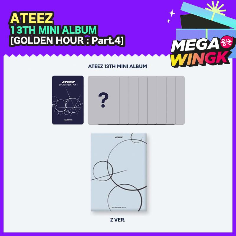 ATEEZ HORA DOURADA : Parte 4 (13º Mini Álbum) [Ver. Z] + Photocard de Benefício de Pré-Venda (Membro Selecionável)