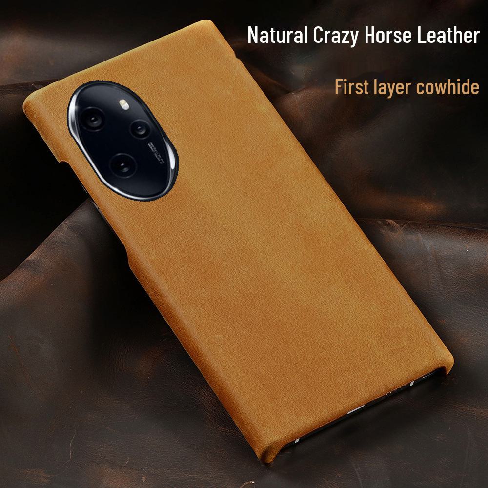 Pouzdro s polovičním krytem z pravé kůže Crazy Horse pro řadu Honor 60