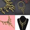 Halloween Pirate Skull Necklace Skeleton Pendant Bones Chain Choker Jewelry Gift