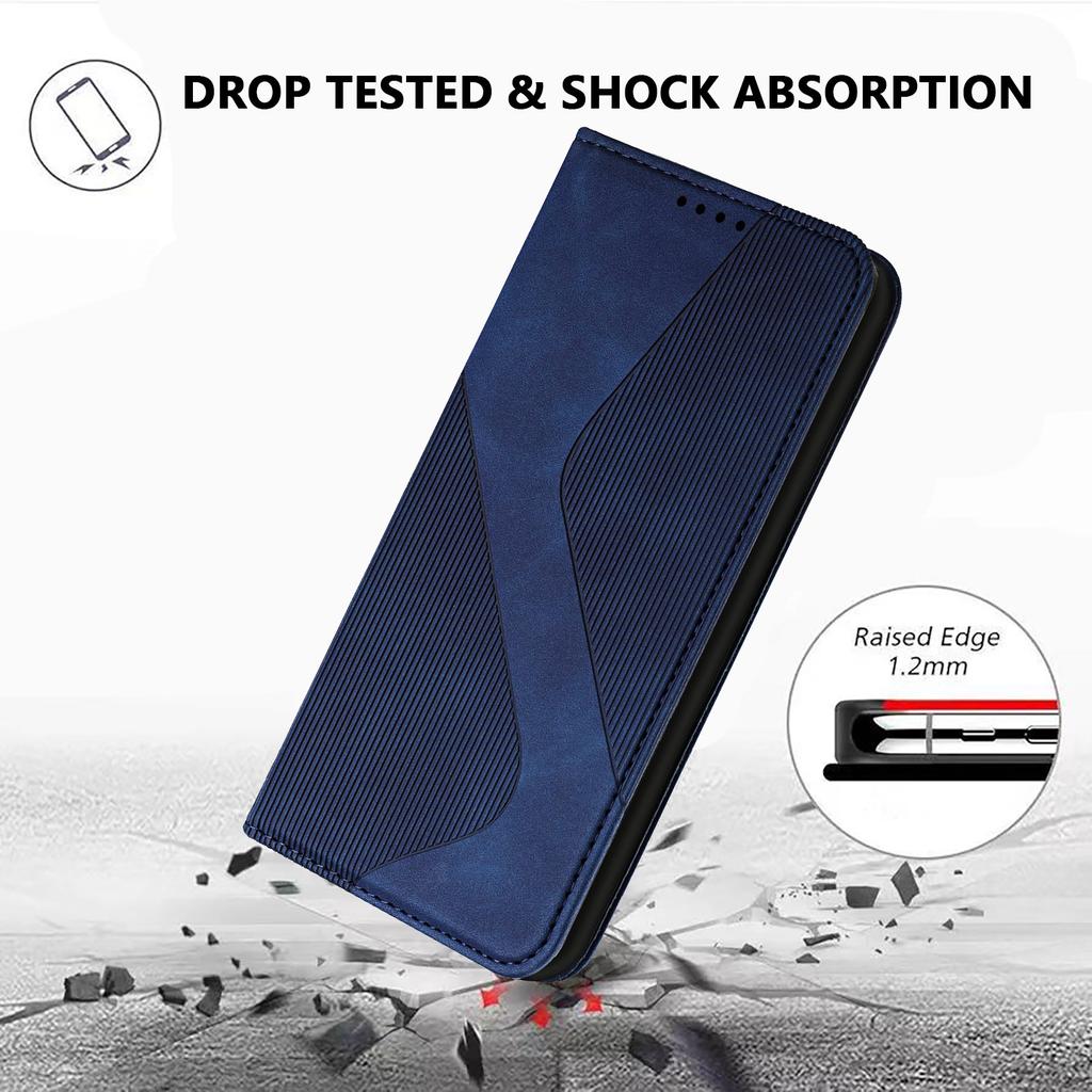Applicable to Samsung S25 leather case A56 skin matte insert card wallet strong magnetic bracket protective case Hot 40i