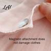 Magnetic Collar Button Cat's Eye Stone Button No Sew Safety Pin for Neckline Embellishment Scarf Shirts Sweater Round Square Love Heart Decorative