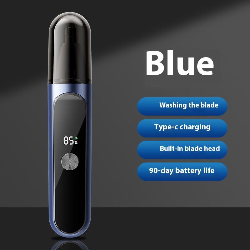 

Rechargeable Electric Nose Hair Trimmer Hair Trimmer Nose Hair Remover Scissors Cleaning Tool Men s Shaving Knife синій