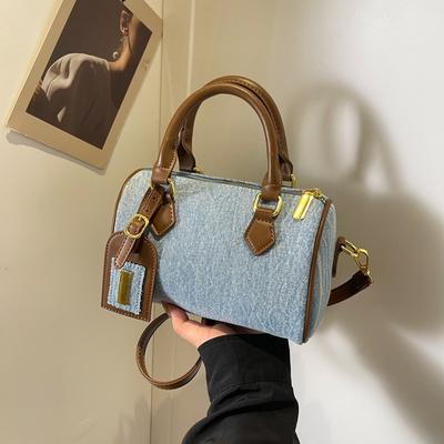 Denim Pillow Bag Women's Retro New Fashion Handbag Casual Versatile Commuter Shoulder Messenger Bag