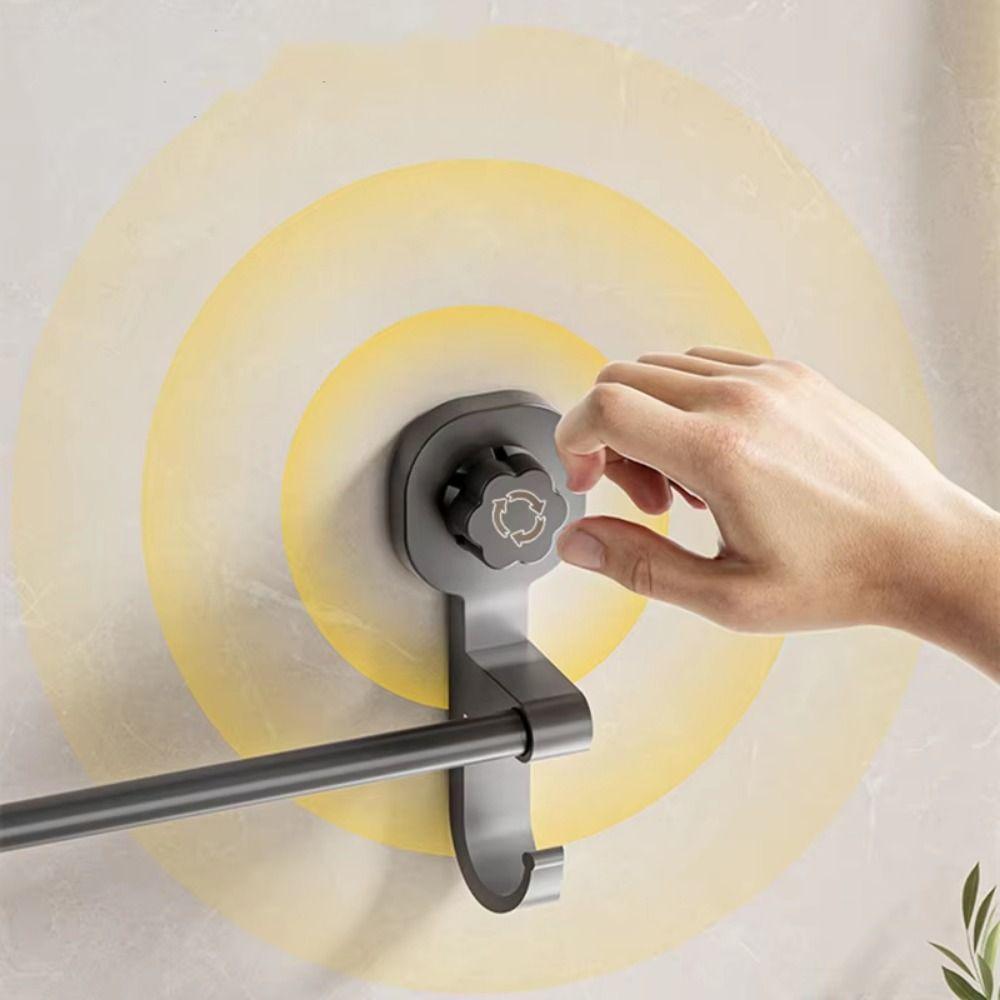 Punching-Free Suction Cup Towel Holder Wall-mounted Hanging Hand Towel Bar Bathroom Towel Rod Home